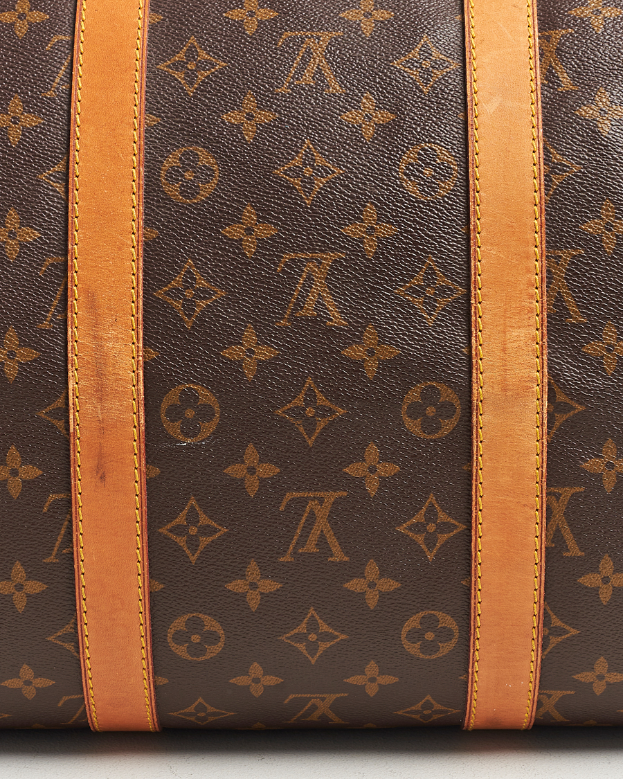 Homme | Louis Vuitton Pre-Owned Keepall Bandoulière 55 Monogram | Louis Vuitton Pre-Owned | Keepall Bandoulière 55 Monogram