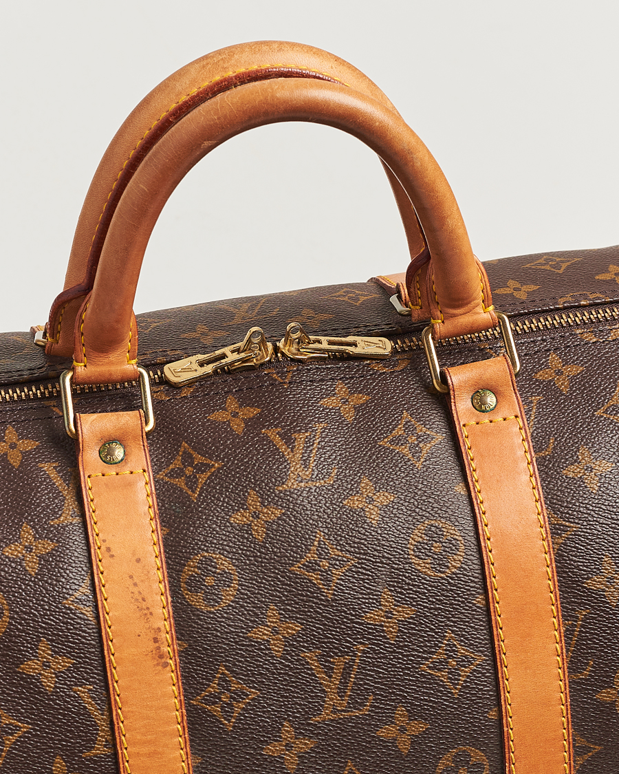 Homme | Louis Vuitton Pre-Owned Keepall Bandoulière 55 Monogram | Louis Vuitton Pre-Owned | Keepall Bandoulière 55 Monogram