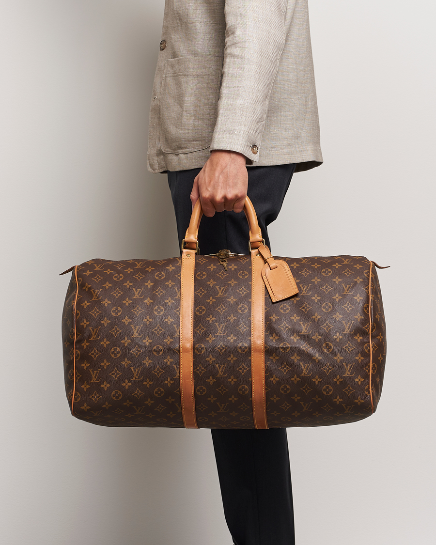 Homme | Pre-Owned & Vintage Bags | Louis Vuitton Pre-Owned | Keepall 55 Bag Monogram 