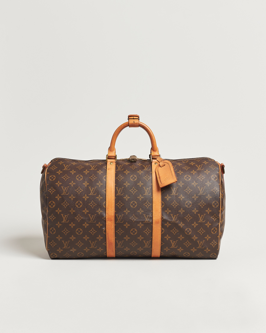 Homme | Louis Vuitton Pre-Owned Keepall Bandoulière 50 Monogram | Louis Vuitton Pre-Owned | Keepall Bandoulière 50 Monogram