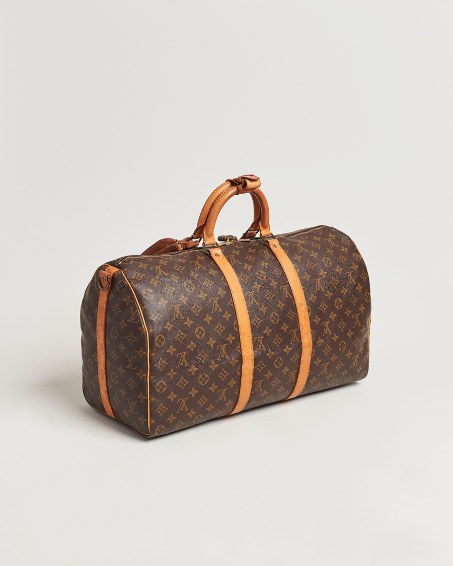 Homme | Louis Vuitton Pre-Owned Keepall Bandoulière 50 Monogram | Louis Vuitton Pre-Owned | Keepall Bandoulière 50 Monogram