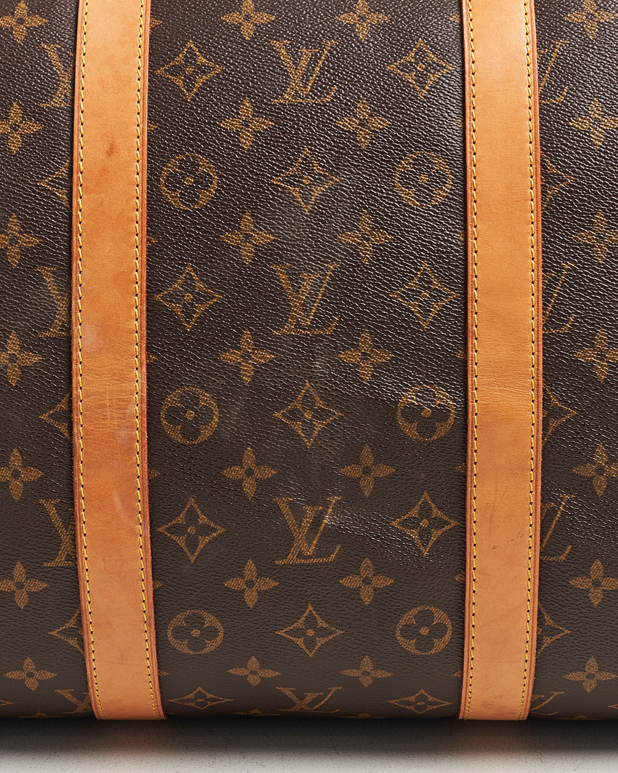 Homme | Louis Vuitton Pre-Owned Keepall 55 Bag Monogram | Louis Vuitton Pre-Owned | Keepall 55 Bag Monogram