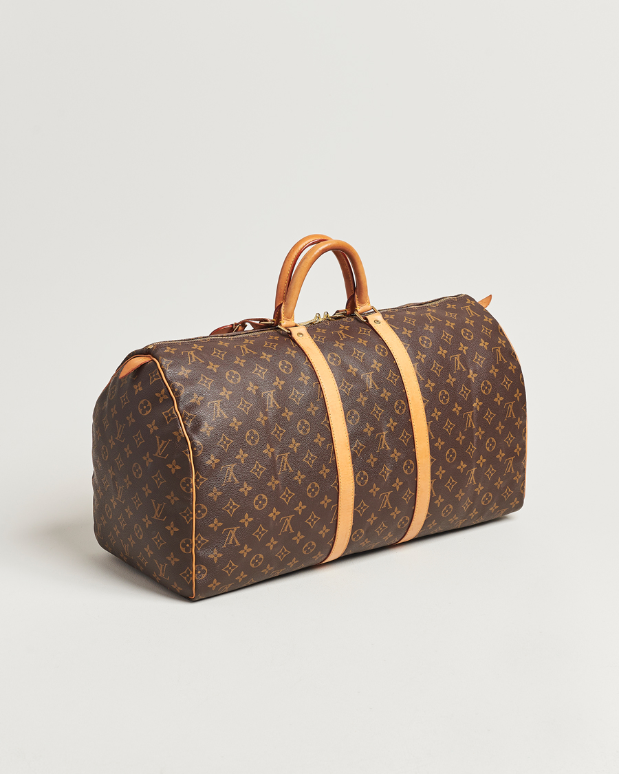 Homme | Louis Vuitton Pre-Owned Keepall 55 Bag Monogram | Louis Vuitton Pre-Owned | Keepall 55 Bag Monogram