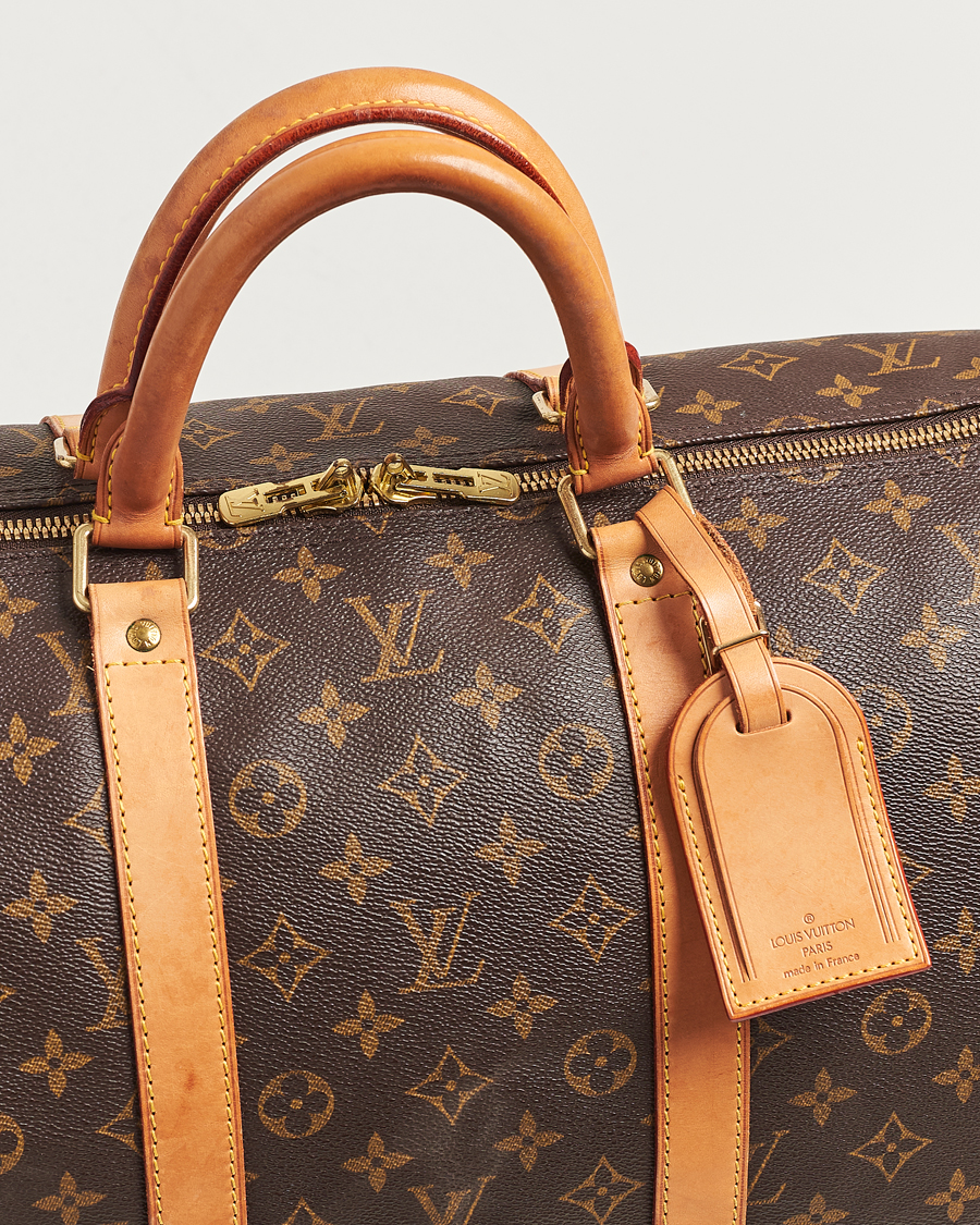 Homme | Louis Vuitton Pre-Owned Keepall 55 Bag Monogram | Louis Vuitton Pre-Owned | Keepall 55 Bag Monogram