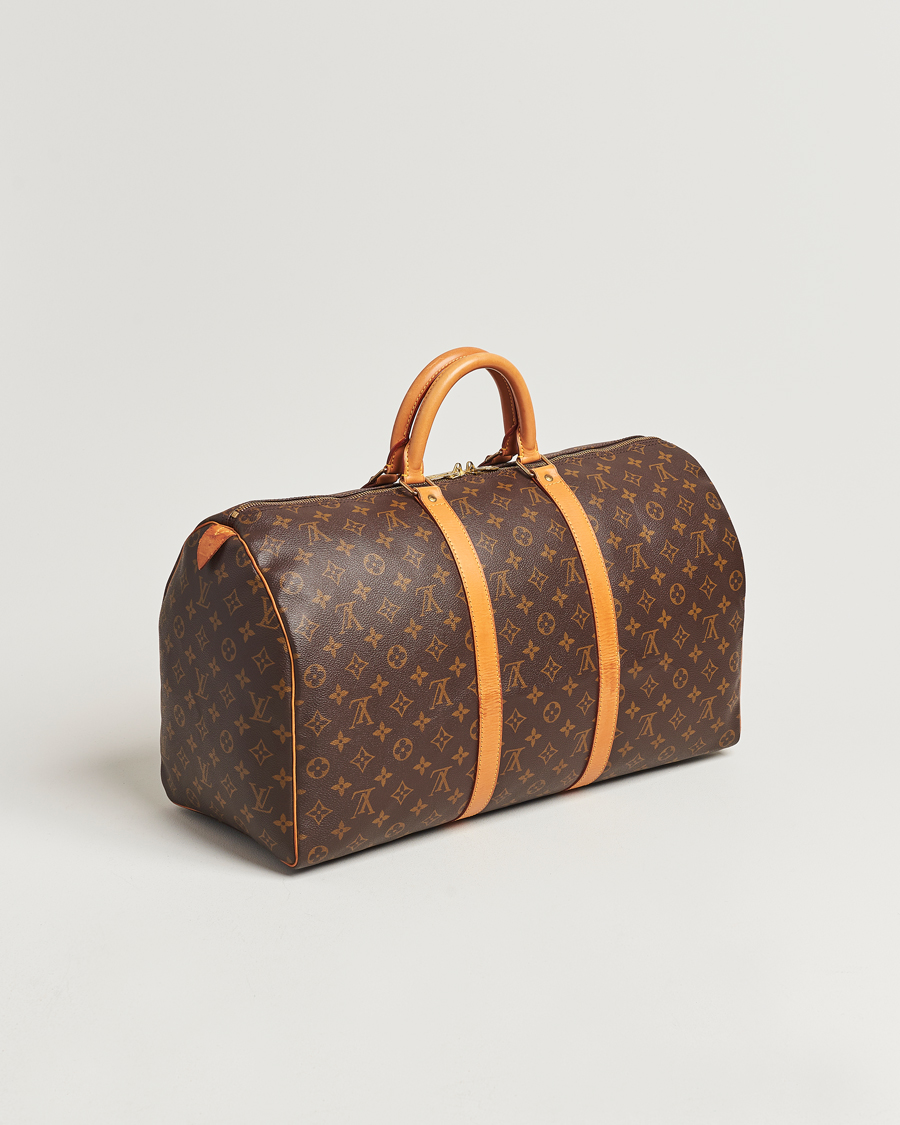 Homme | Louis Vuitton Pre-Owned Keepall 50 Bag Monogram | Louis Vuitton Pre-Owned | Keepall 50 Bag Monogram