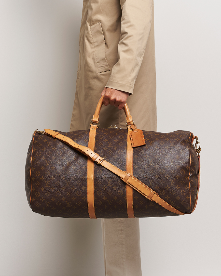 Homme | Louis Vuitton Pre-Owned Keepall Bandoulière 60 Monogram | Louis Vuitton Pre-Owned | Keepall Bandoulière 60 Monogram