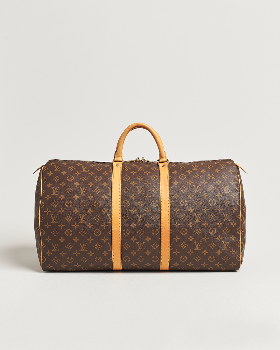 Homme | Louis Vuitton Pre-Owned Keepall 55 Bag Monogram | Louis Vuitton Pre-Owned | Keepall 55 Bag Monogram