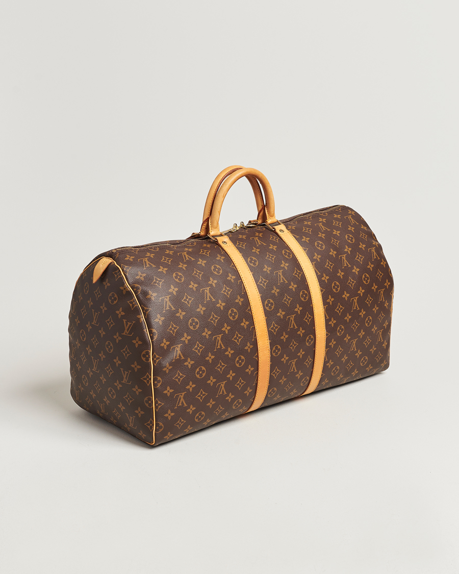 Homme | Louis Vuitton Pre-Owned Keepall 55 Bag Monogram | Louis Vuitton Pre-Owned | Keepall 55 Bag Monogram