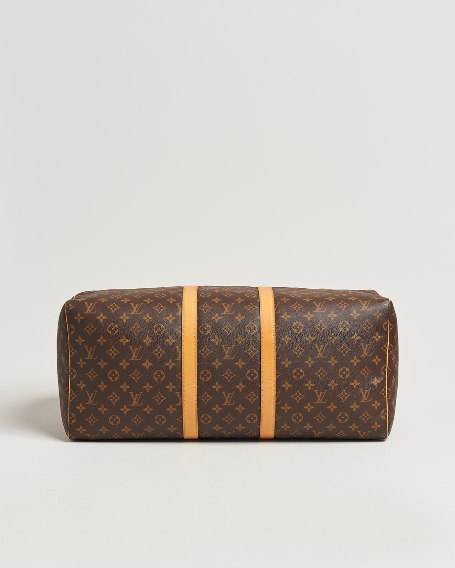Homme | Louis Vuitton Pre-Owned Keepall 55 Bag Monogram | Louis Vuitton Pre-Owned | Keepall 55 Bag Monogram