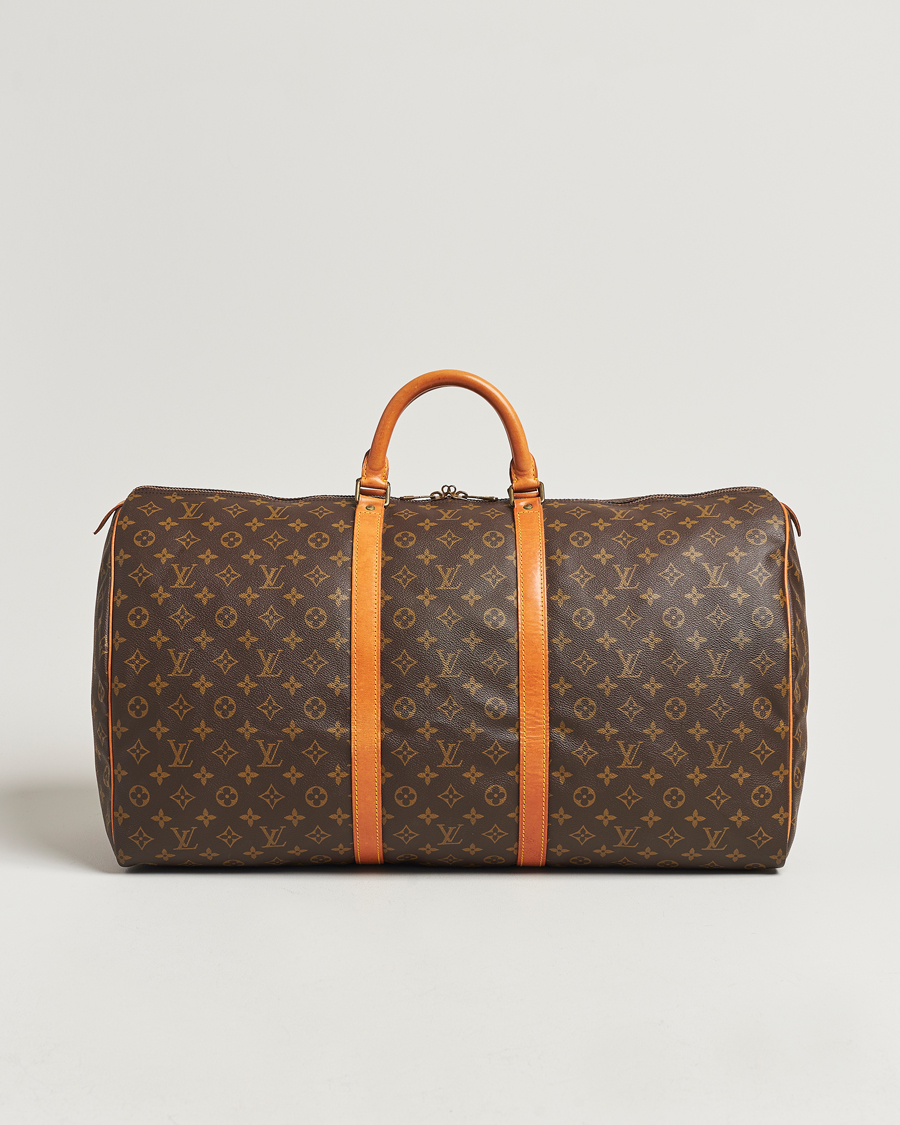 Homme | Louis Vuitton Pre-Owned Keepall 60 Bag Monogram | Louis Vuitton Pre-Owned | Keepall 60 Bag Monogram