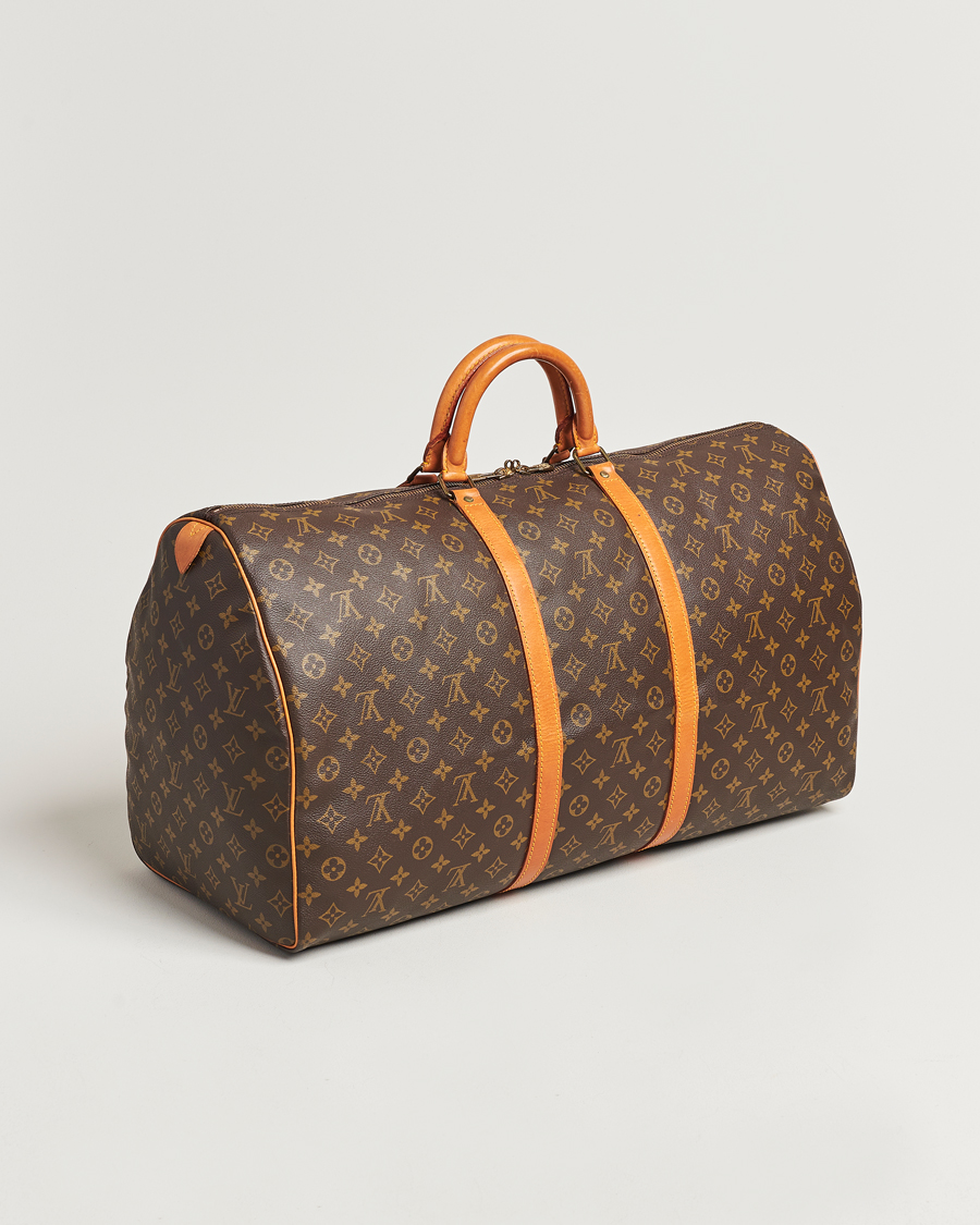 Homme | Louis Vuitton Pre-Owned Keepall 60 Bag Monogram | Louis Vuitton Pre-Owned | Keepall 60 Bag Monogram