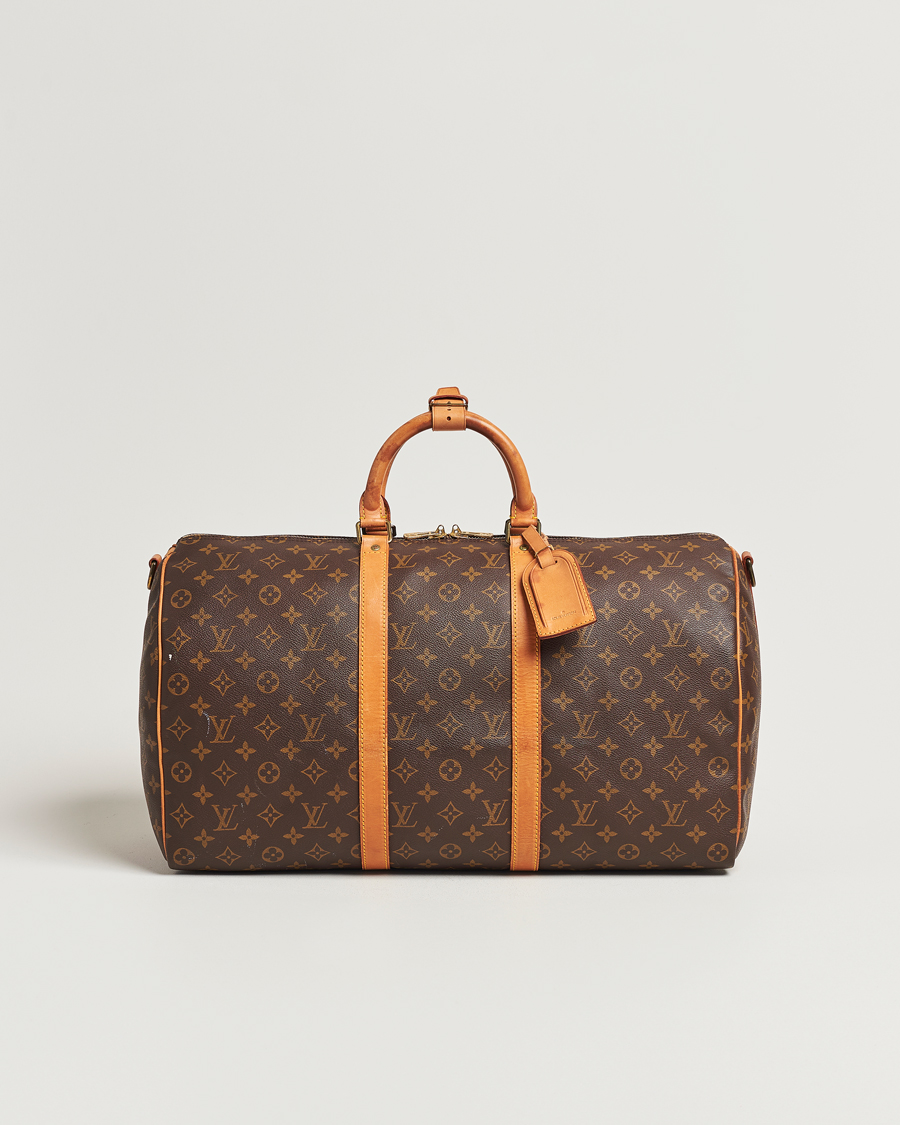 Homme | Louis Vuitton Pre-Owned Keepall Bandoulière 50 Bag Monogram | Louis Vuitton Pre-Owned | Keepall Bandoulière 50 Bag Monogram