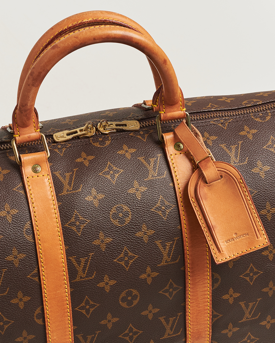 Homme | Louis Vuitton Pre-Owned Keepall Bandoulière 50 Bag Monogram | Louis Vuitton Pre-Owned | Keepall Bandoulière 50 Bag Monogram