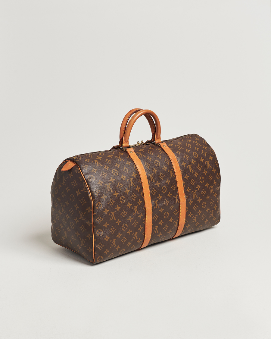 Homme | Louis Vuitton Pre-Owned Keepall 50 Bag Monogram | Louis Vuitton Pre-Owned | Keepall 50 Bag Monogram