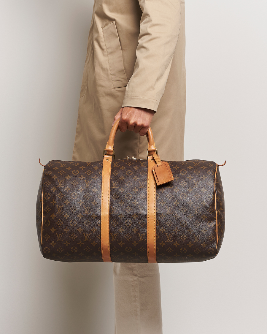 Homme | Louis Vuitton Pre-Owned Keepall 50 Bag Monogram  | Louis Vuitton Pre-Owned | Keepall 50 Bag Monogram 