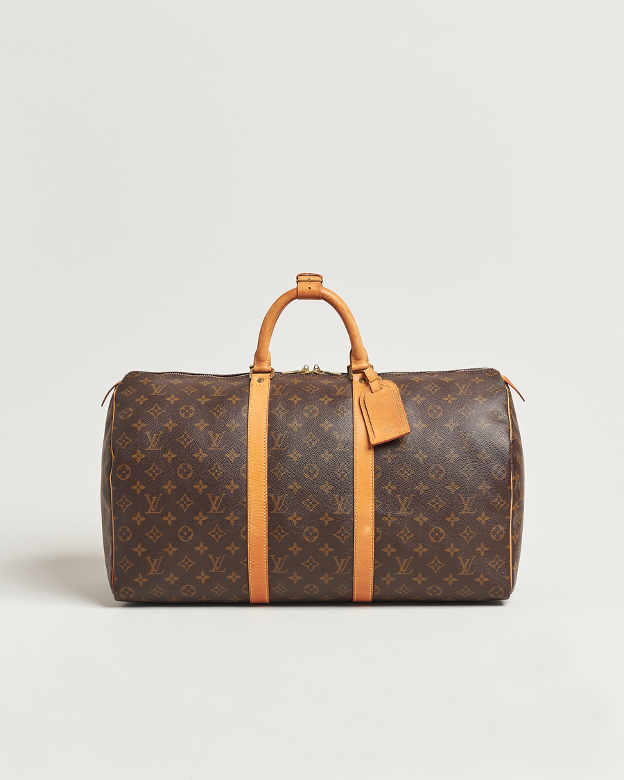 Homme | Louis Vuitton Pre-Owned Keepall 50 Bag Monogram | Louis Vuitton Pre-Owned | Keepall 50 Bag Monogram