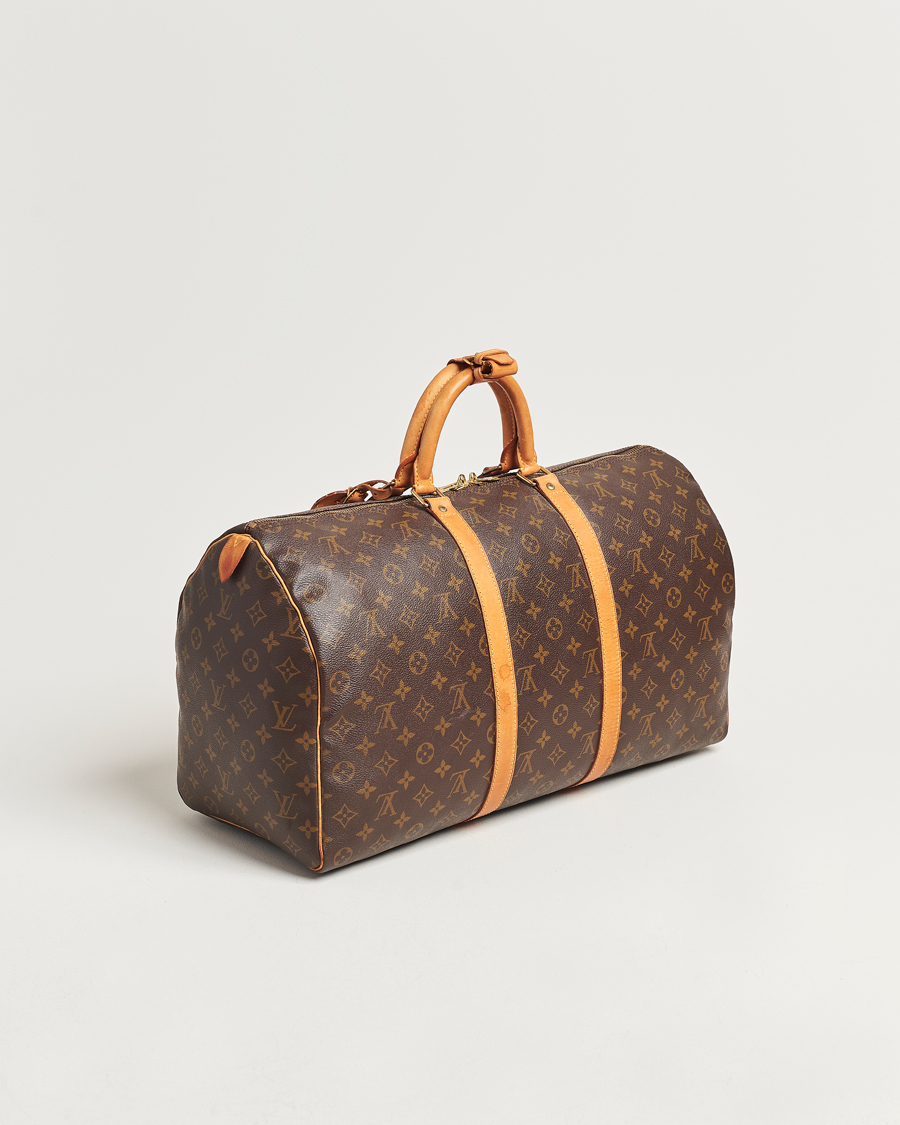 Homme | Louis Vuitton Pre-Owned Keepall 50 Bag Monogram | Louis Vuitton Pre-Owned | Keepall 50 Bag Monogram