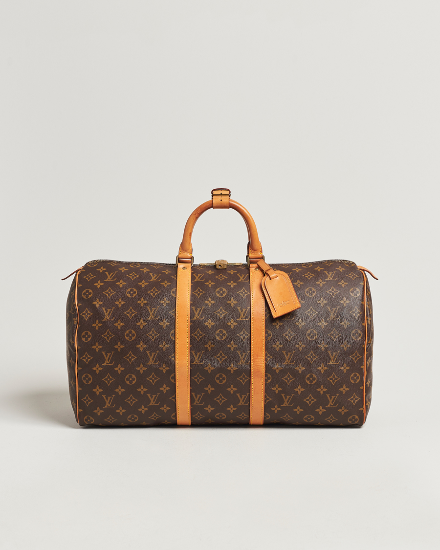 Homme | Louis Vuitton Pre-Owned Keepall 50 Bag Monogram | Louis Vuitton Pre-Owned | Keepall 50 Bag Monogram
