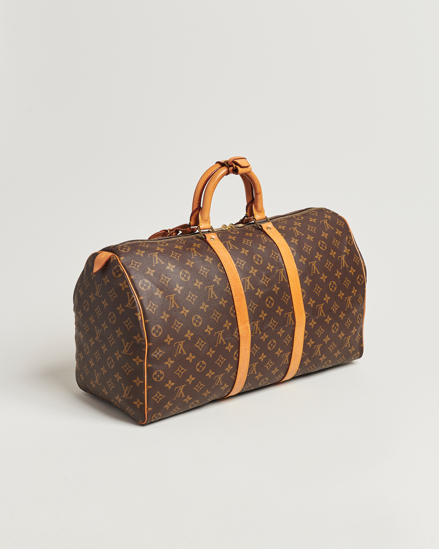 Homme | Louis Vuitton Pre-Owned Keepall 50 Bag Monogram | Louis Vuitton Pre-Owned | Keepall 50 Bag Monogram