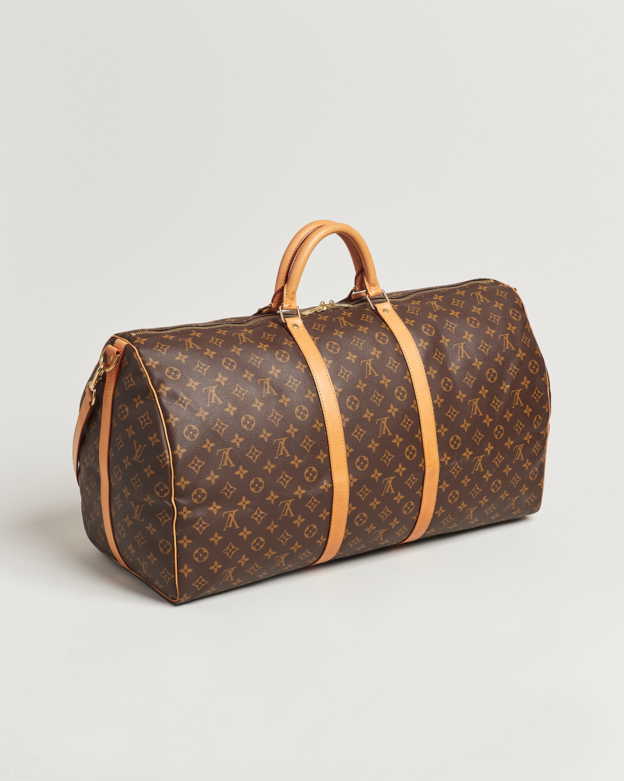 Homme | Louis Vuitton Pre-Owned Keepall Bandoulière 60 Monogram | Louis Vuitton Pre-Owned | Keepall Bandoulière 60 Monogram