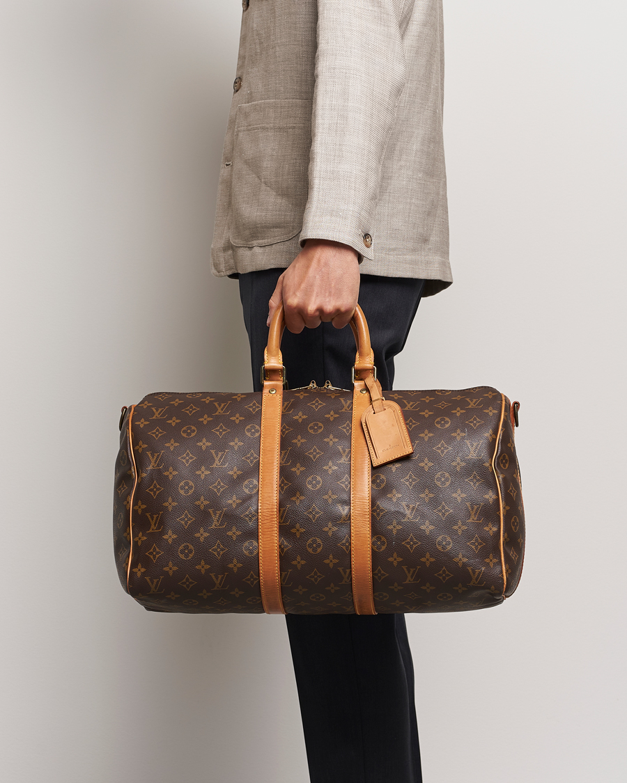 Homme | Pre-Owned & Vintage Bags | Louis Vuitton Pre-Owned | Keepall Bandoulière 45 Monogram 