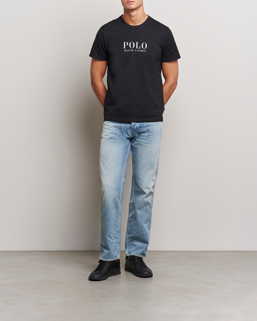 Homme | T-shirts | Polo Ralph Lauren | Logo Cotton Jersey Sleep T-Shirt Black