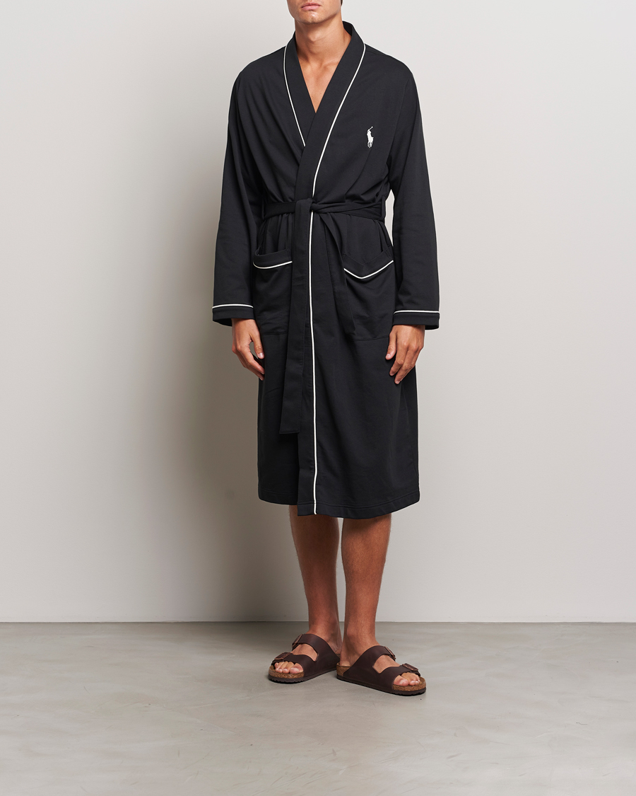 Homme | Peignoirs Et Pyjamas | Polo Ralph Lauren | Cotton Jersey Robe Black