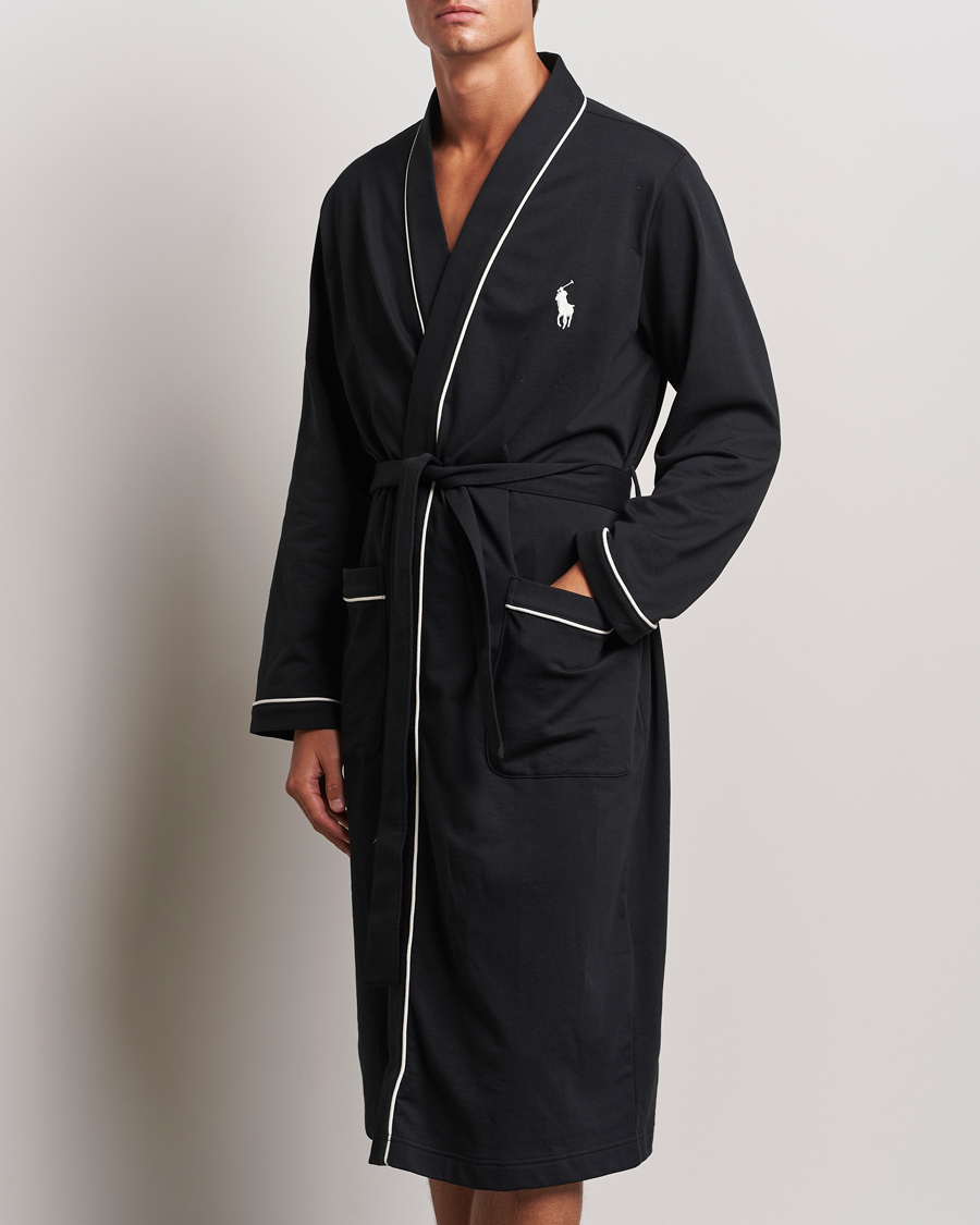Homme | Peignoirs Et Pyjamas | Polo Ralph Lauren | Cotton Jersey Robe Black