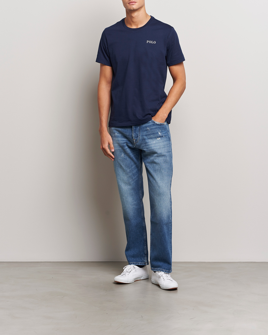 Homme | T-shirts | Polo Ralph Lauren | Logo Cotton Jersey Sleep T-Shirt Cruise Navy