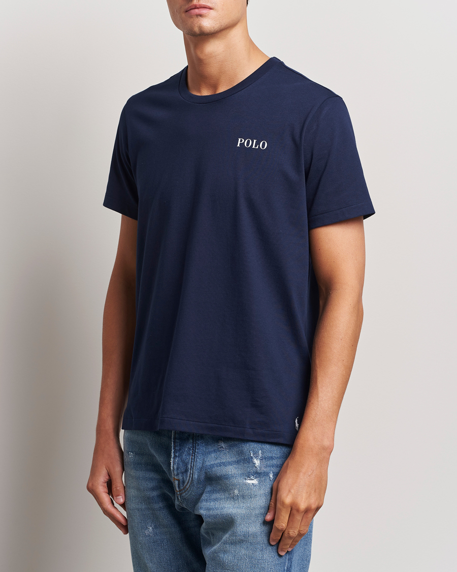 Homme | T-shirts | Polo Ralph Lauren | Logo Cotton Jersey Sleep T-Shirt Cruise Navy