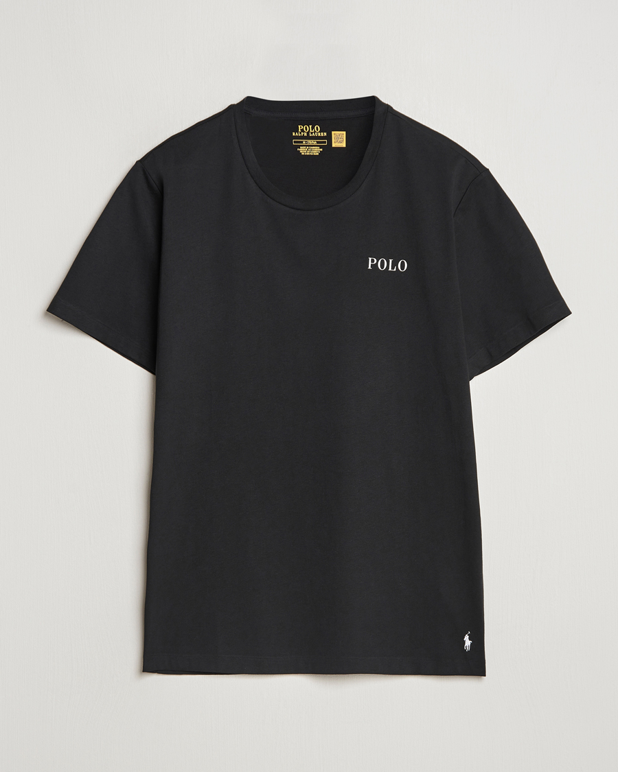 Homme | T-shirts | Polo Ralph Lauren | Logo Cotton Jersey Sleep T-Shirt Black