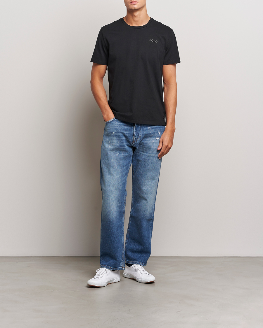 Homme | T-shirts | Polo Ralph Lauren | Logo Cotton Jersey Sleep T-Shirt Black