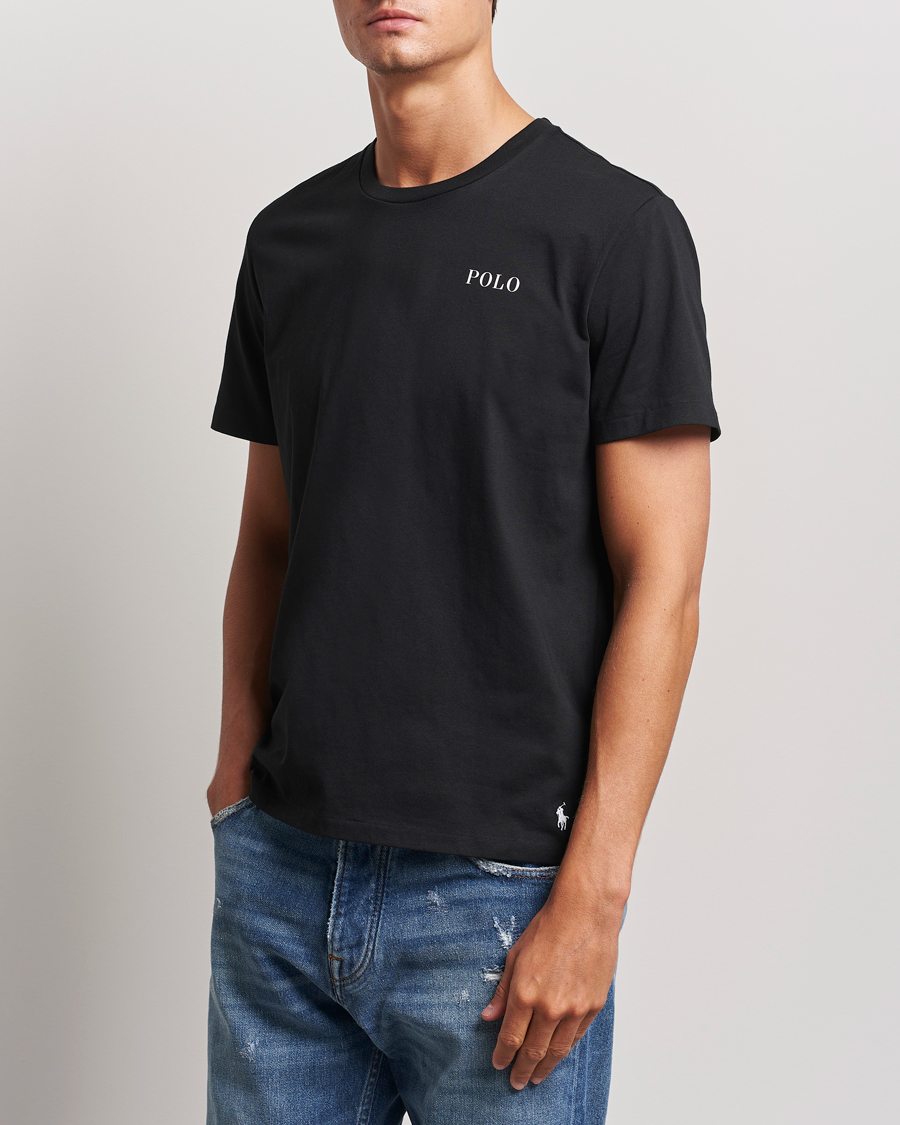 Homme | T-shirts | Polo Ralph Lauren | Logo Cotton Jersey Sleep T-Shirt Black