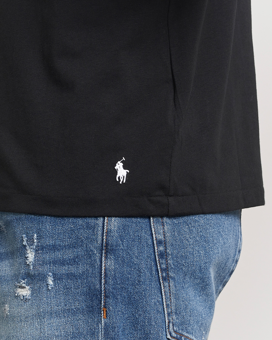 Homme | T-shirts | Polo Ralph Lauren | Logo Cotton Jersey Sleep T-Shirt Black