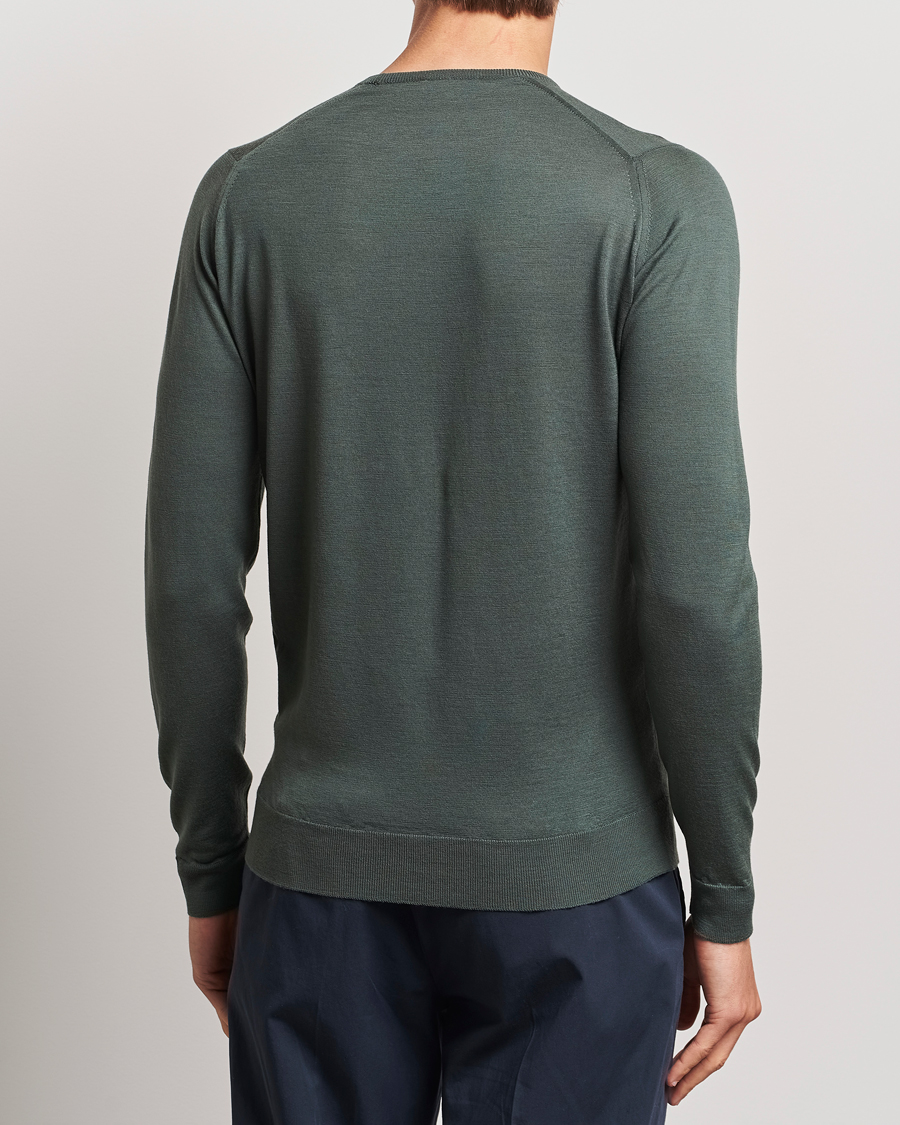 Homme | Pulls Et Tricots | John Smedley | Lundy Extra Fine Merino Crew Neck Highland Green