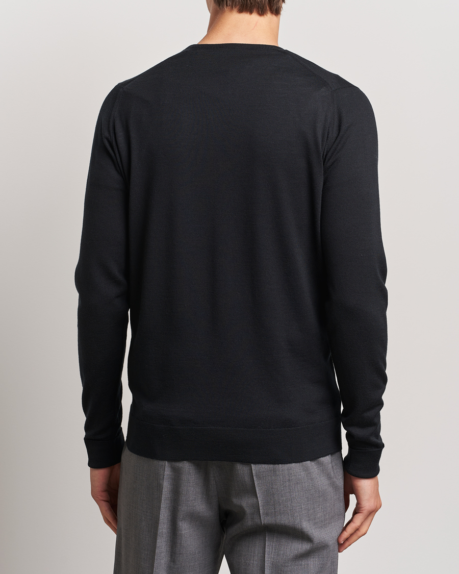 Homme | Pulls Et Tricots | John Smedley | Bobby Extra Fine Merino V-Neck Pullover Black