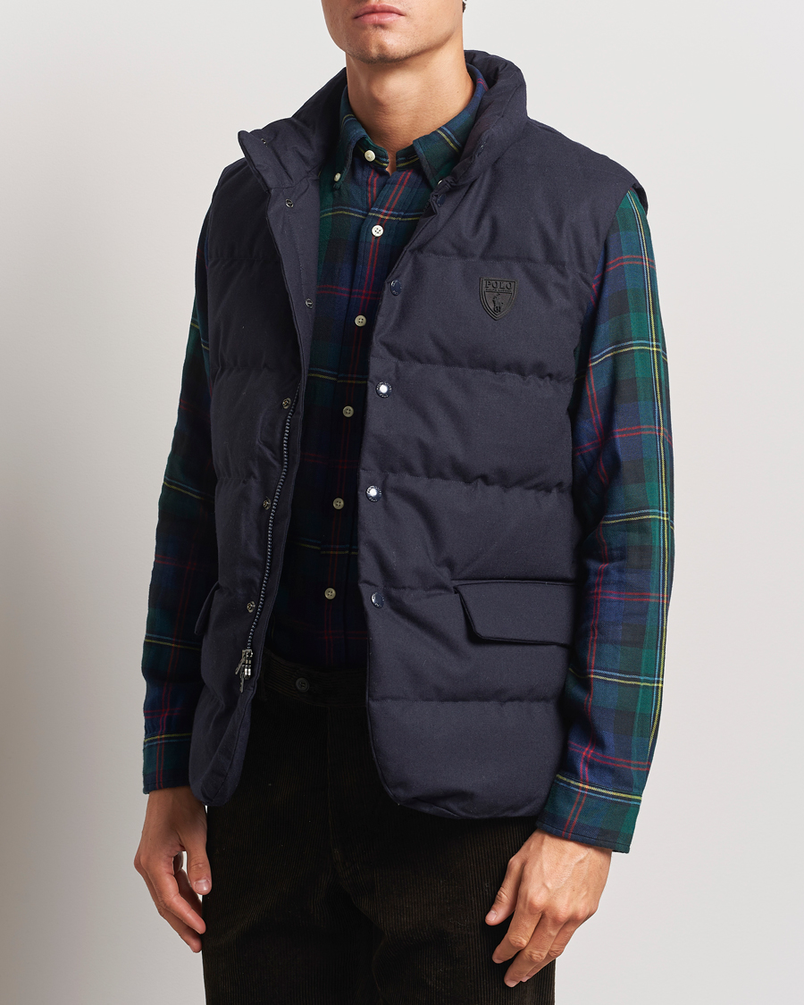 Homme | Manteaux Et Vestes | Polo Ralph Lauren | Dunn Wool Vest Collection Navy