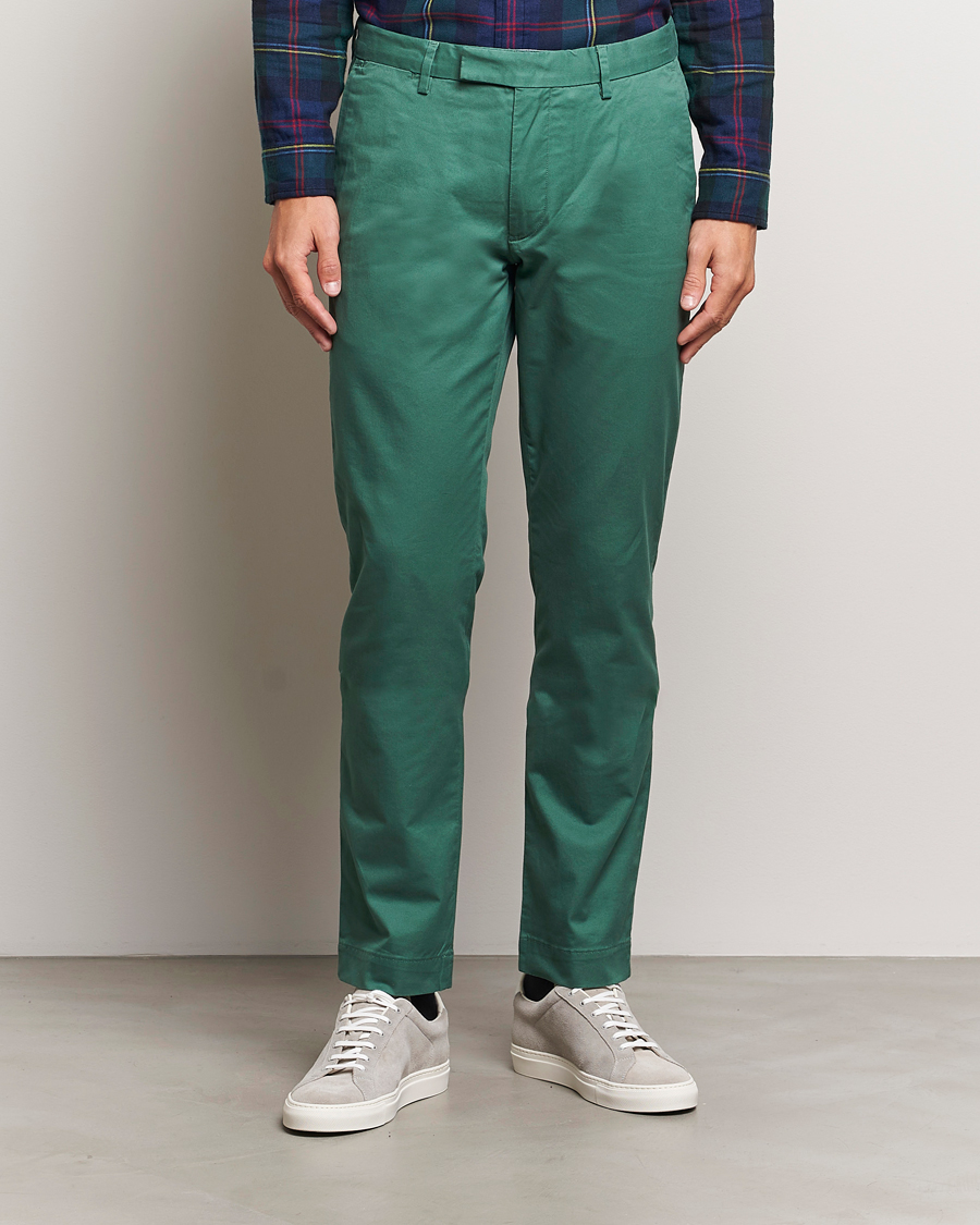 Homme | Pantalons | Polo Ralph Lauren | Slim Fit Stretch Chinos Washed Forest