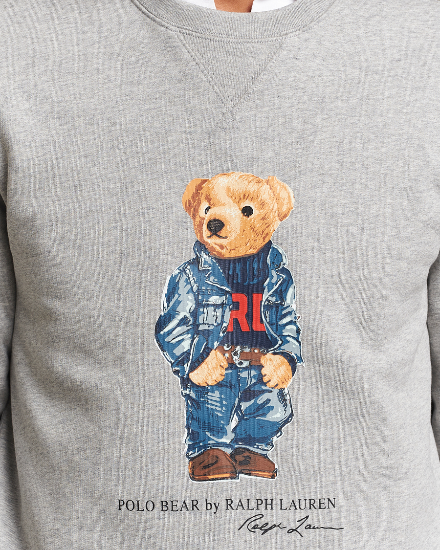 Homme | Pulls Et Tricots | Polo Ralph Lauren | Crew Neck Sweatshirt Andover Heather Denim Bear