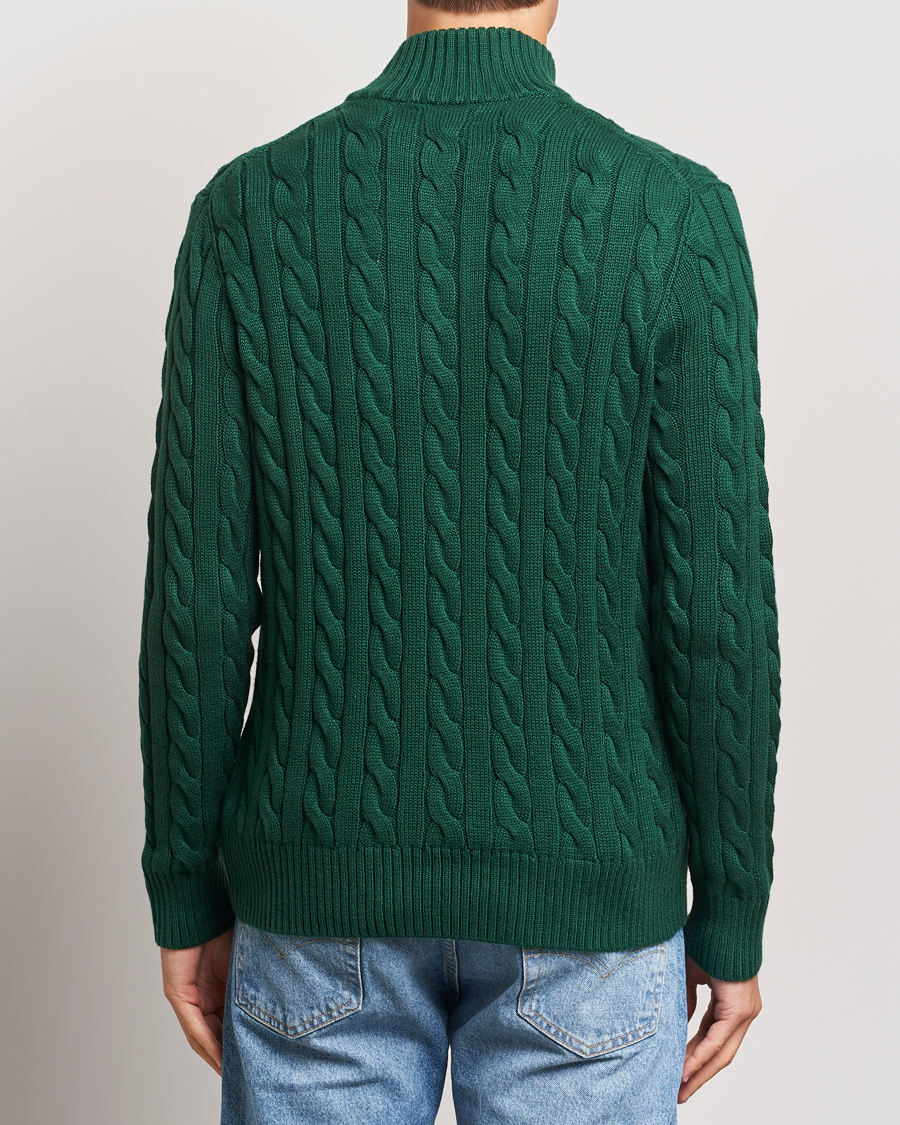 Homme | Pulls Et Tricots | Polo Ralph Lauren | Cotton Cable Half Zip Vintage Pine
