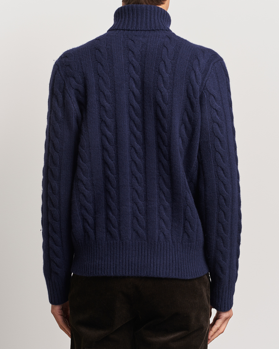 Homme | Pulls Et Tricots | Polo Ralph Lauren | Wool/Cashmere Cable Rollneck Hunter Navy
