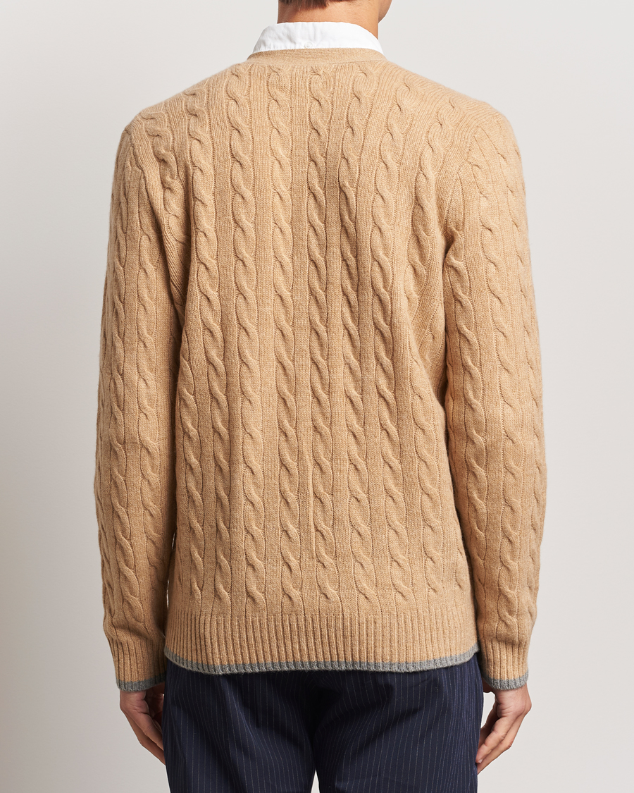 Homme | Pulls Et Tricots | Polo Ralph Lauren | Wool/Cashmere Cable Cardigan Camel Melange