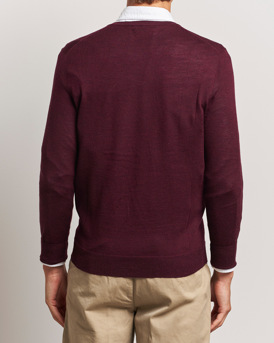 Homme | Pulls Et Tricots | Polo Ralph Lauren | Merino Crew Neck Pullover Aged Wine Heather