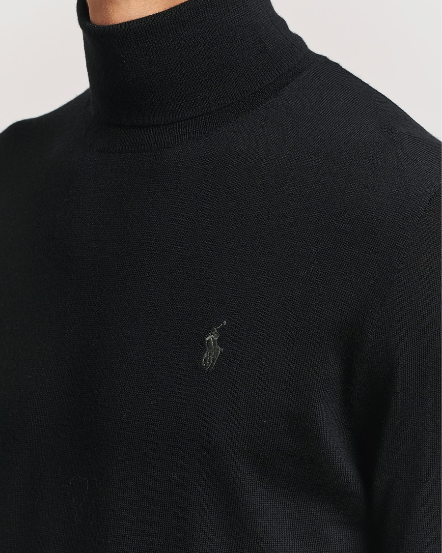 Homme | Pulls Et Tricots | Polo Ralph Lauren | Merino Knitted Rollneck Polo Black