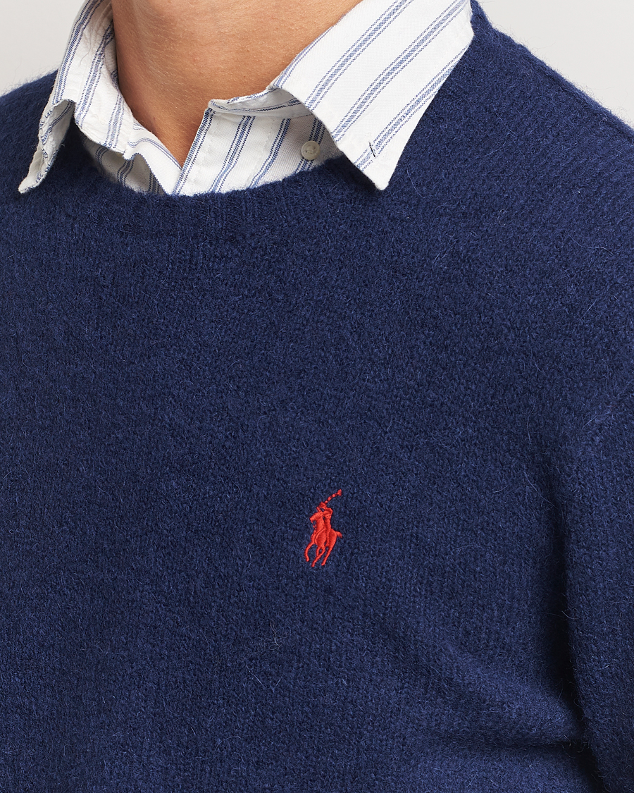 Homme | Pulls Et Tricots | Polo Ralph Lauren | Alpaca Crew Neck Sweater Bright Navy