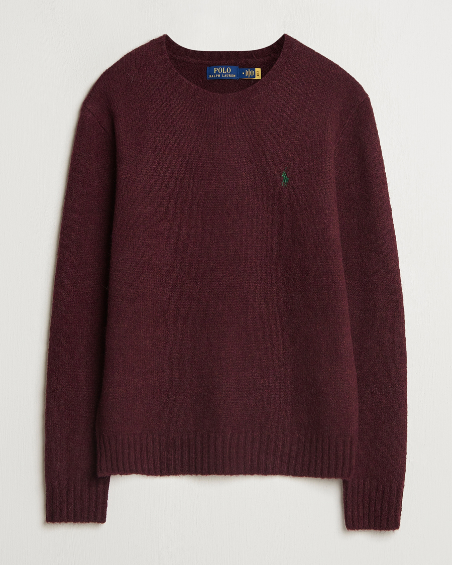 Homme | Pulls Et Tricots | Polo Ralph Lauren | Alpaca Crew Neck Sweater Aged Wine Heather