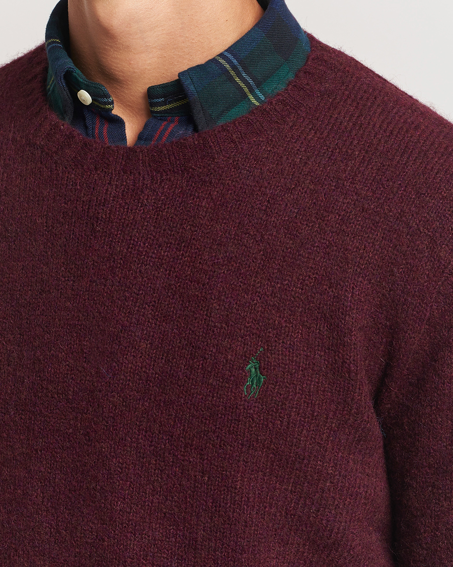 Homme | Pulls Et Tricots | Polo Ralph Lauren | Alpaca Crew Neck Sweater Aged Wine Heather