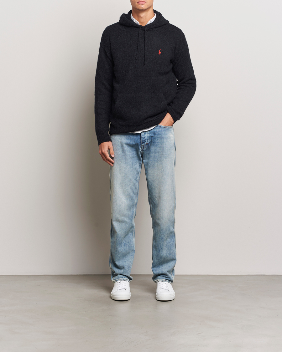 Homme | Pulls Et Tricots | Polo Ralph Lauren | Alpaca Hoodie Polo Black