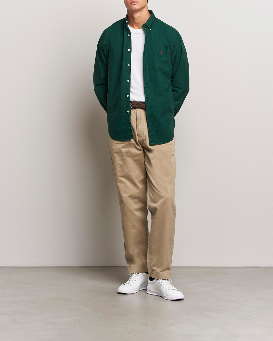 Homme | Chemises | Polo Ralph Lauren | Custom Slim Fit Oxford Shirt Moss Agate