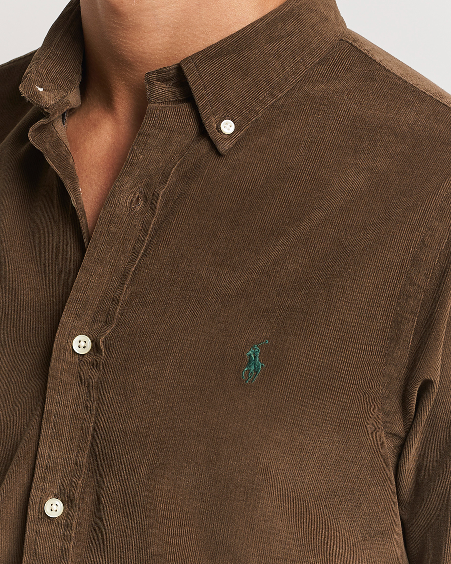 Homme | Chemises | Polo Ralph Lauren | Slim Fit Corduroy Shirt Chocolate Mousse